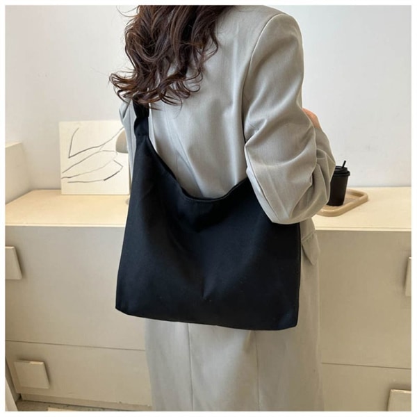 Canvasveske Tote Bags SVART black