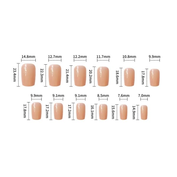 French Fake Nails False Nail 3 3 3