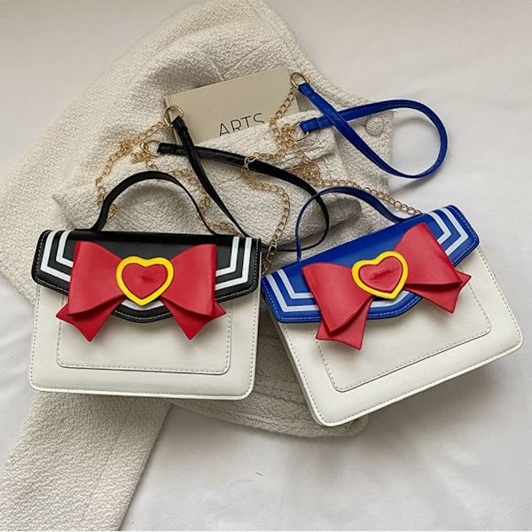 Kawaii Messenger Bag Chain Bags BLÅ blue