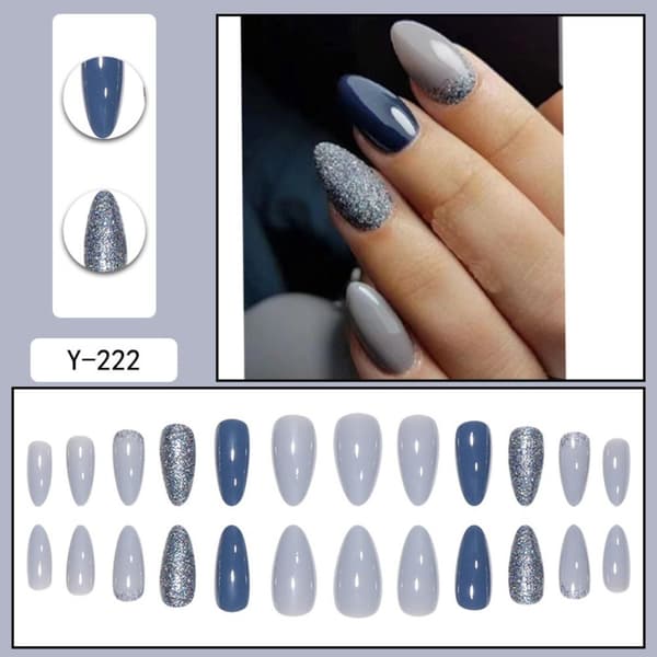 Almond Fake Nails tekokynnet 2 2 2