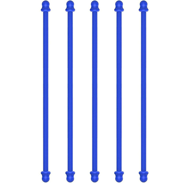 5 stk Gummi Twist Slips Silikon Slips BLÅ blue