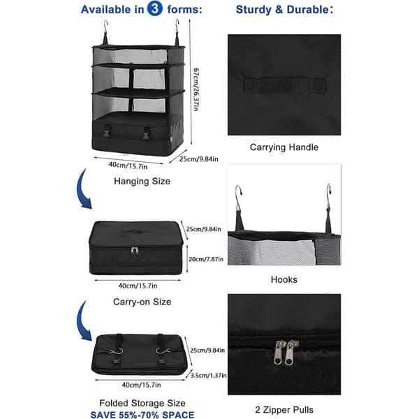 Baggage Organizer Opbevaringstaske Hylder Taske