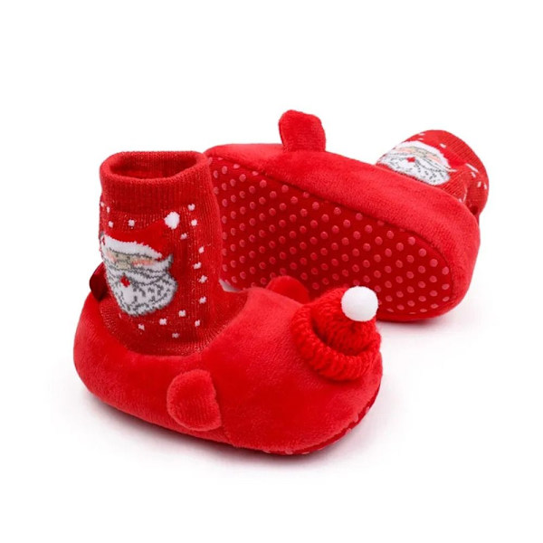 Julskor Nyfödda Baby RÖDA 12CM Red 12cm