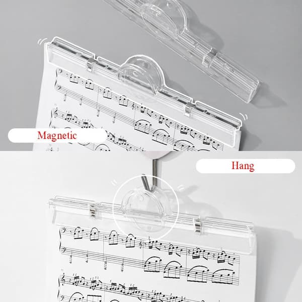 2 stk Magnetisk mappe papirklips billettklemme
