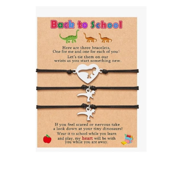 Vävt förälder-barn armband Mor Dotter Armband 3ST 3ST 3pcs