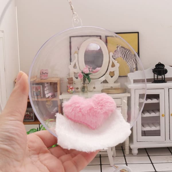 Dockhus Hängkorg Miniatyr gungstol VIT white