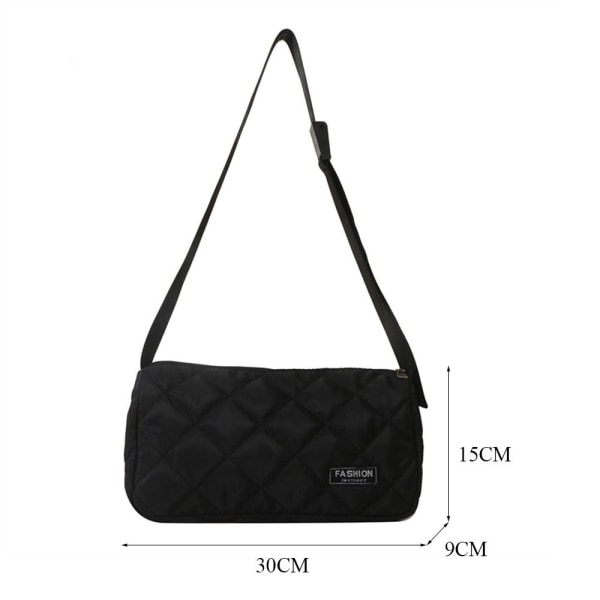 Vatterte skuldervesker Crossbody-veske BLÅ blue