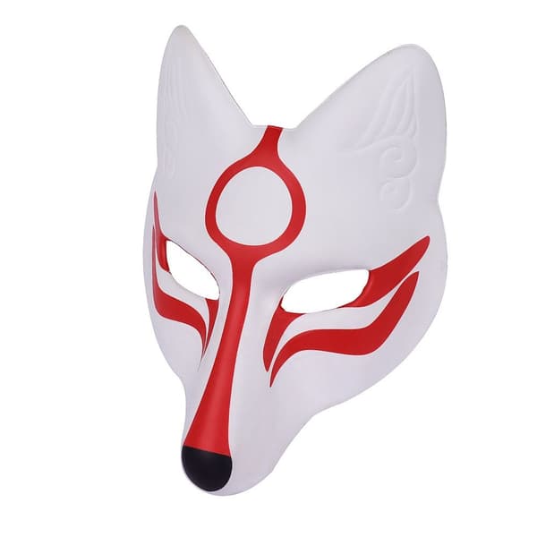 Foxes Masks Cosplay Masker SORT black