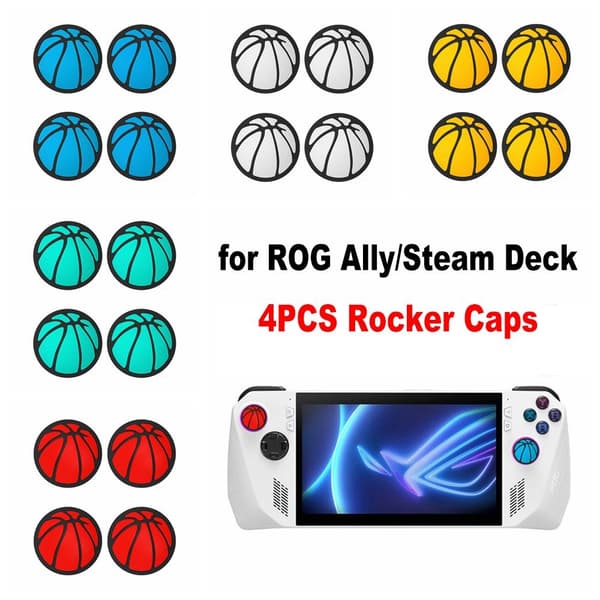 4 stk Rocker Caps Joystick Deksel HVIT White