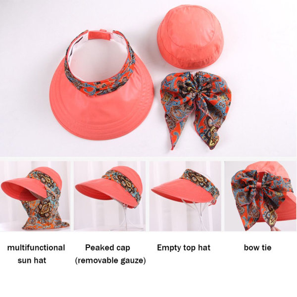 Solskyddshatt Anti-UV Solhatt VATTENMELONRÖD Watermelon Red