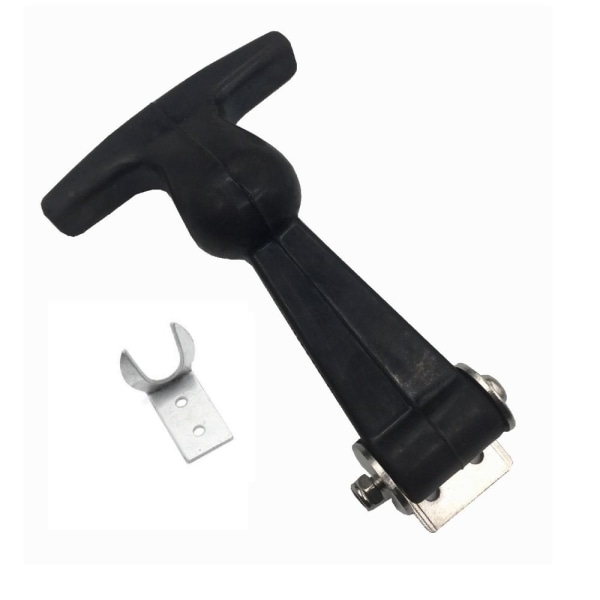 2st T-handtag Drag Spärrar Gummi Huv Hake Flexibelt T-handtag 2pcs