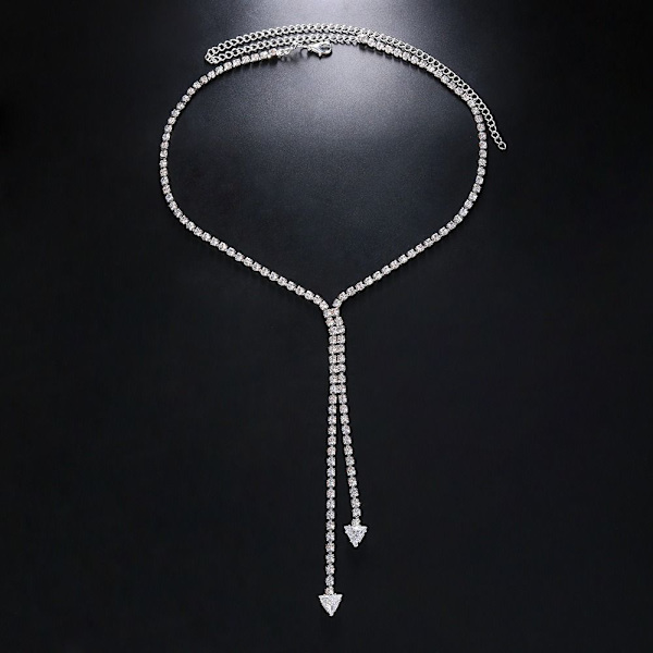 Full Rhinestone Chain Choker Diamond Statement Halsband GULD Gold Style 3-Style 3