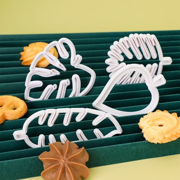 8 kpl Tropical Plants Leaf Mold Cookie Biscuit Mold Cake 8Pcs