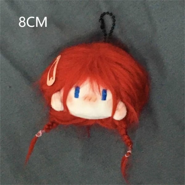 8cm Ball Head Doll Pendant Fried Cotton Doll Pendant SVART black