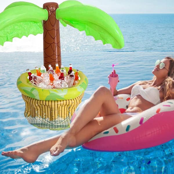 Coconut Tree Uppblåsbar Ishink Poolleksak
