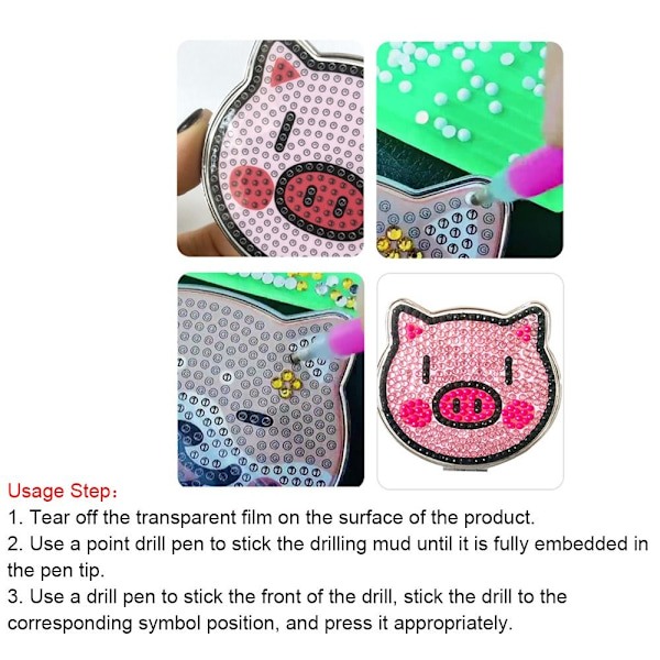 Sminkespeil Diamantmaling PIGGY PIGGY Piggy