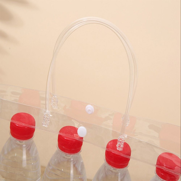 12 stk gaveposer med håndtag Klar plast gaveposer Shopping 12 Pcs