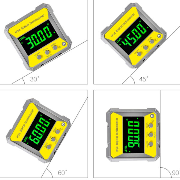 Digital nivåvinkelmåler Digital inklinometer skråvinkelmåler