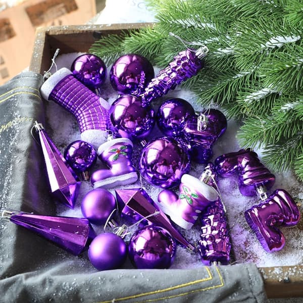 21STK/Eske Juletrepynt Juleballpynt blue