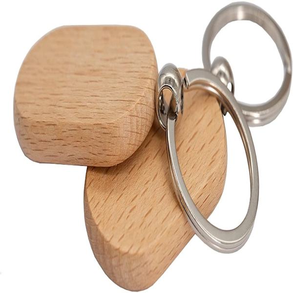 Blank Wooden Key Chain Wooden Key Chain Rektangel Wood Blanks