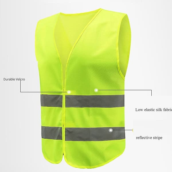 2 ST reflekterande kläder säkerhetsväst med reflexremsor SET