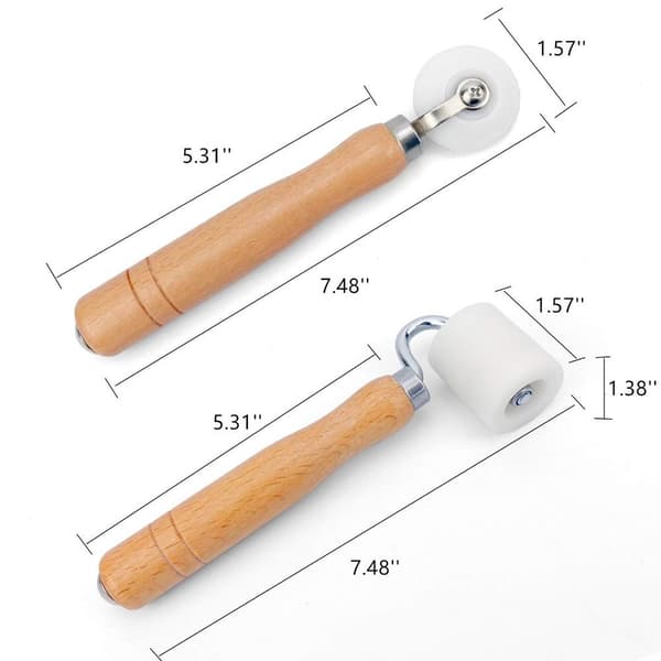 2Pack Tapet Søm Roller Glatterulle Innvendig Ekstern