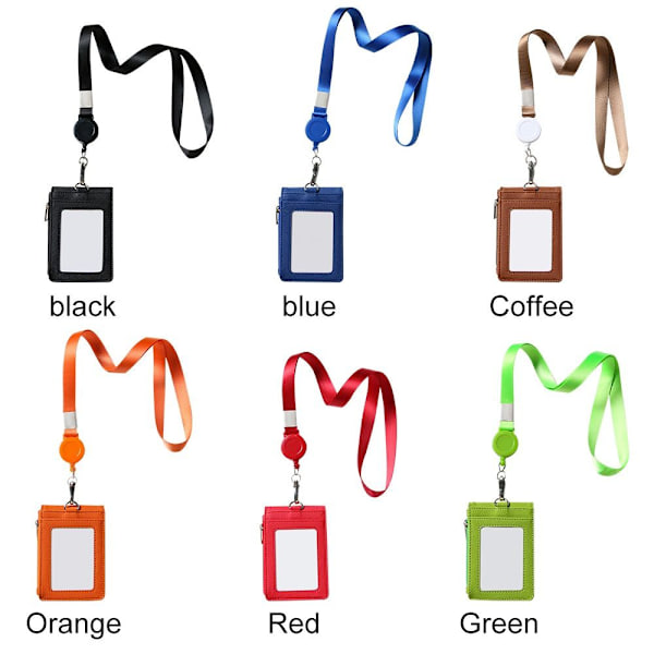 Kort Badge Holder ID Lanyard Navneskilt KAFFE Coffee