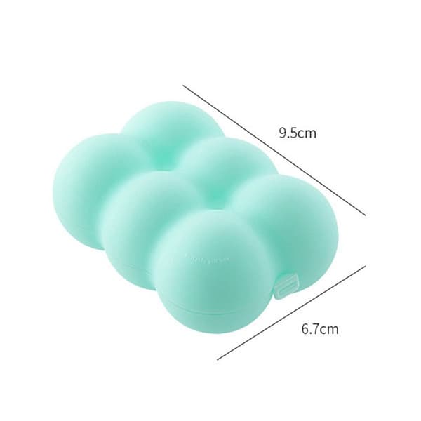 6 Grids Pill Box Case VALKOINEN white