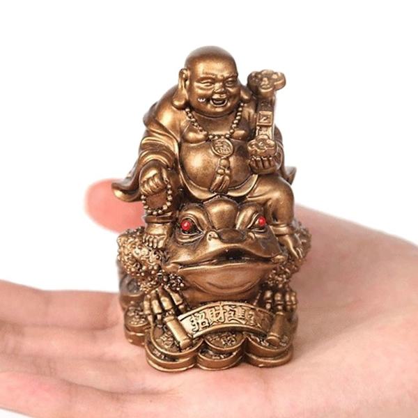 Maitreya Buddha Staty Pengar Maitreya Buddha Skulptur BRONS Bronze