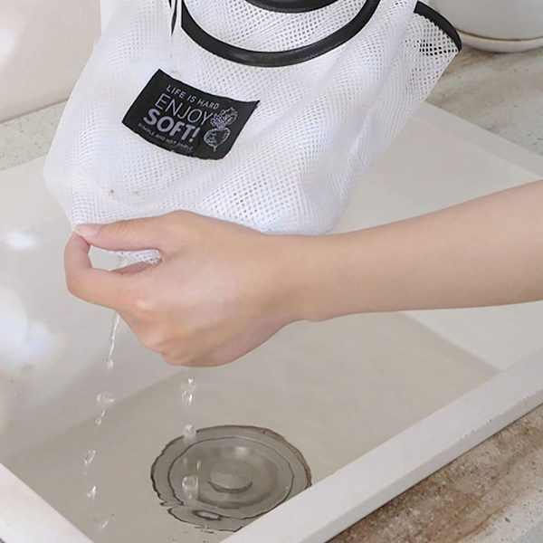 Hängande Mesh Förvaringspåsar Net Storage Tote Bags Frukt Förvaring