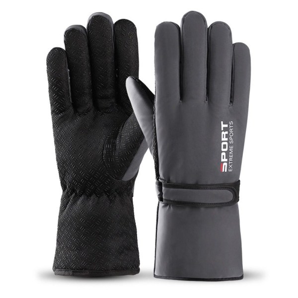 1Pair Ski Gloves Thermal Gloves DARK GRAY Dark Gray