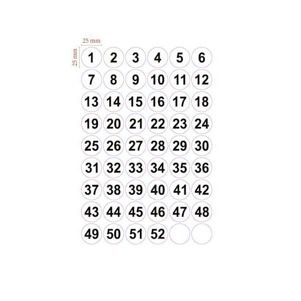 52 ugers konvolutudfordring Indbindskonvolutter Spareudfordringer blue
