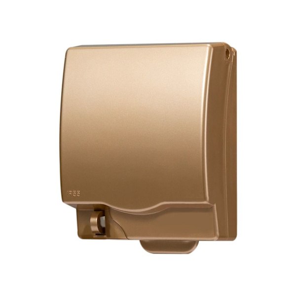 Låsbar 86 Typ Switch Case Vattentät Dammtät Box GULD gold