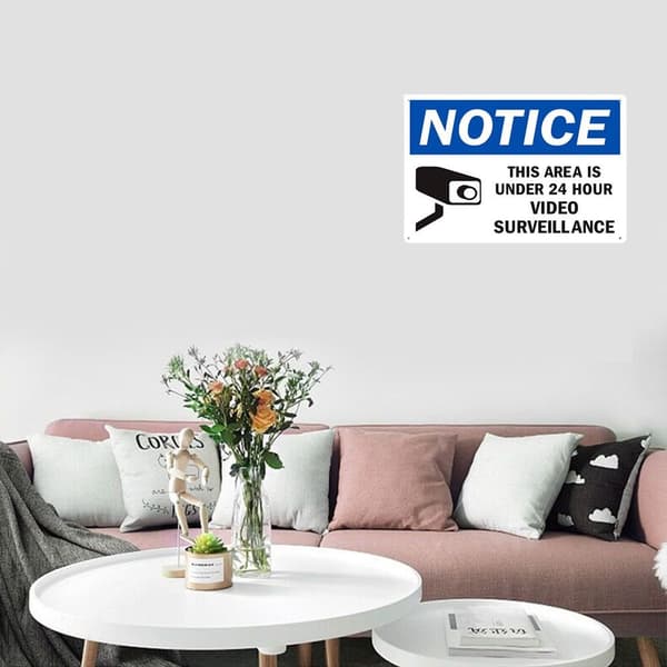 2 kpl Videovalvontakyltti Kamerakyltit Laatat