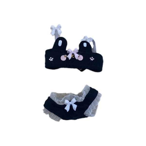 Nuken uimapuku minibikinit MUSTA 10cm 10cm black 10cm-10cm