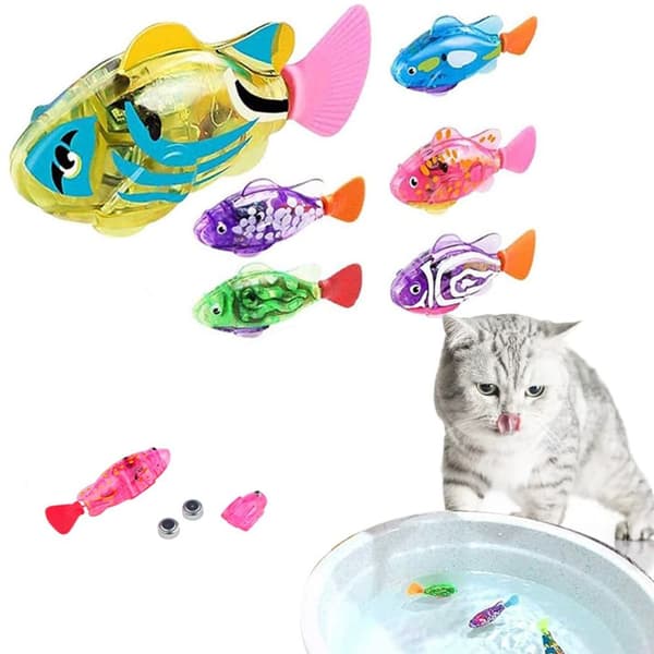 Electric Simulation Fish Cat Interaktiivinen lelu 1 1 1