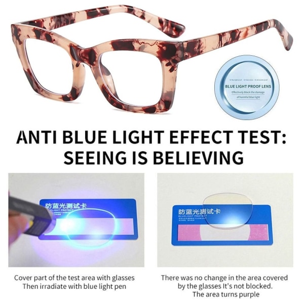 Anti-Blue Light Glasses Overdimensionerede briller 4 4 4