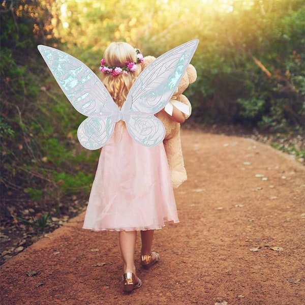 Halloween Fairy Wings Princess Angel Wings BLÅ Blue