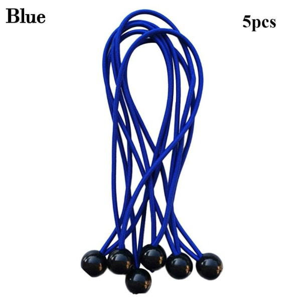 5 st Elastisk repboll Bungee-snöre BLÅ Blue