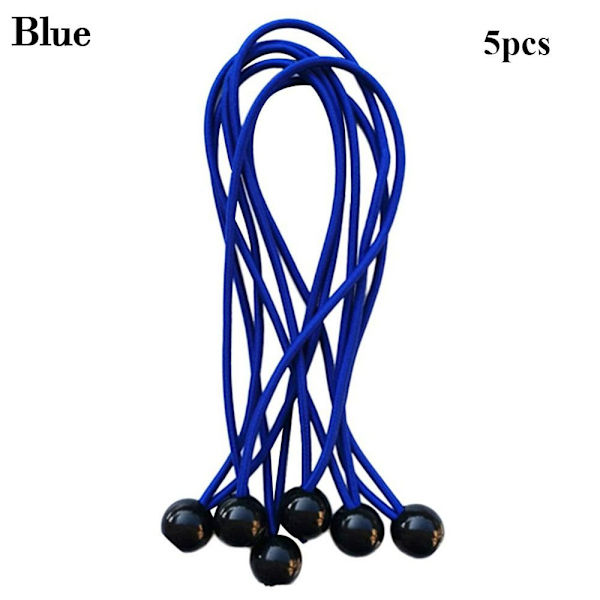 5 stk Elastisk Reb Ball Bungee Snor BLÅ Blue