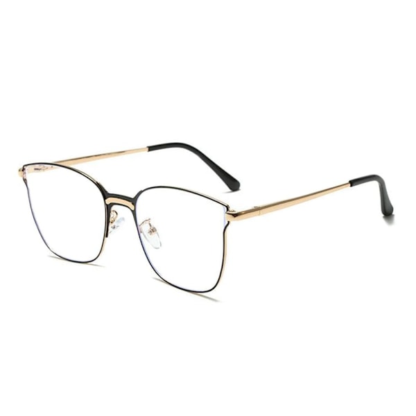 Anti-Blue Light Briller Runde Briller SORT GULD Black gold