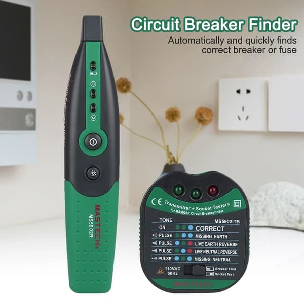 Automatisk afbryder Finder Sikring Socket Tester EU STIK EU EU Plug