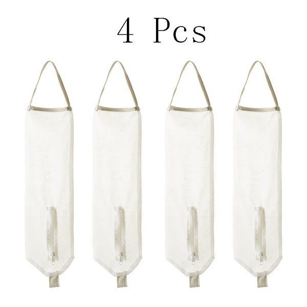 4 Stk Affaldsposeholdere Hængende Opbevaring Dispensere Taske Opbevaring Beige 4Pcs-4Pcs