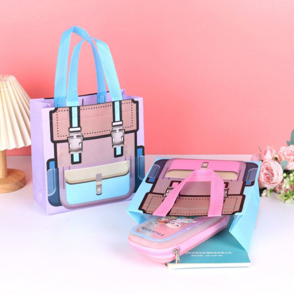 4 stk Gaveemballage Håndtaske Tote Bag STYLE 3 STYLE 3 Style 3