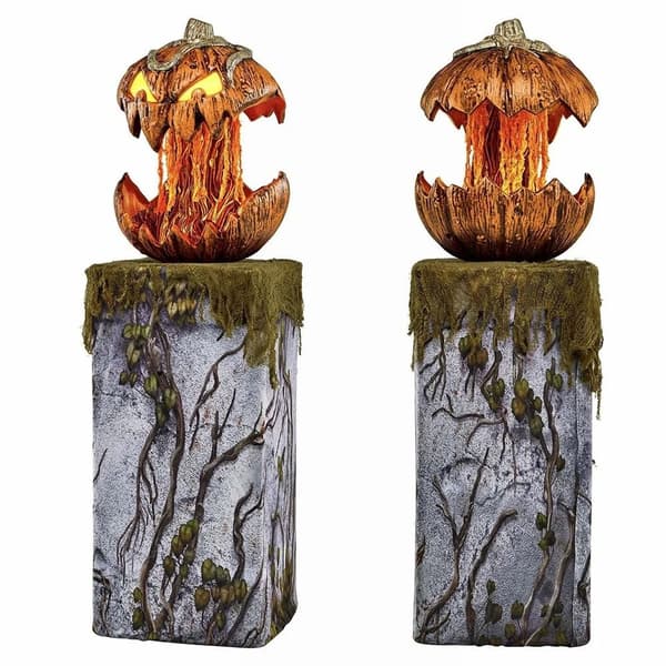 Halloween Pumpa Lantern Skrämmande Pumpa Lantern UTAN LED without LED