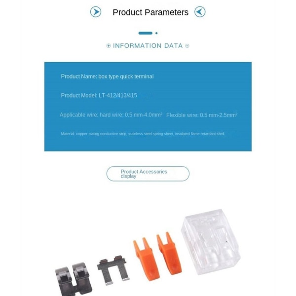 75 Stk 75 Stk Ledningskontakter Elektrisk Spak 2/3/5 Port