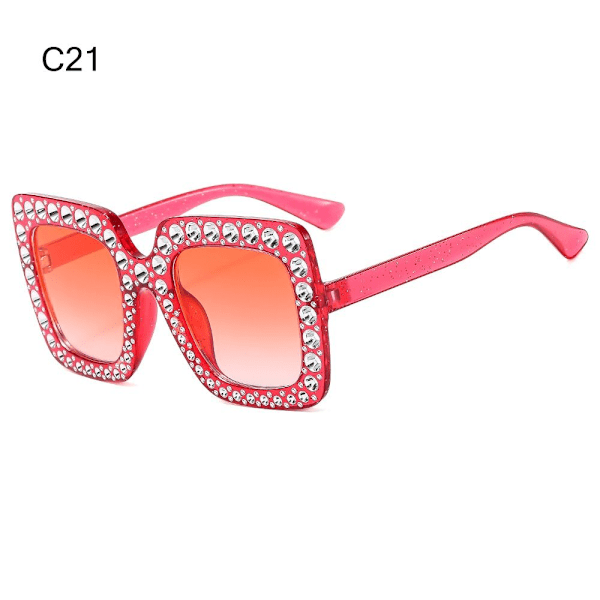 Crystal Suuret aurinkolasit Diamond aurinkolasit C21 C21 C21
