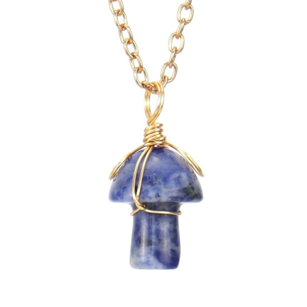 Healing Crystal Halsband Svamphalsband 5 5 5