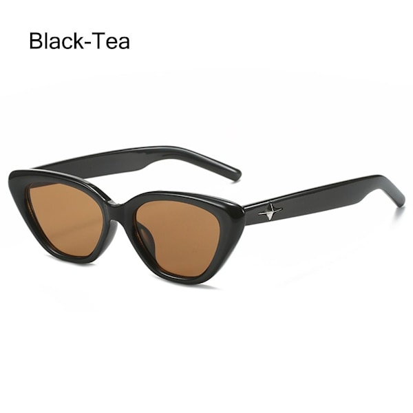 Cat Eye Aurinkolasit Star Y2K Aurinkolasit MUSTA-TEA MUSTA-TEA Black-Tea