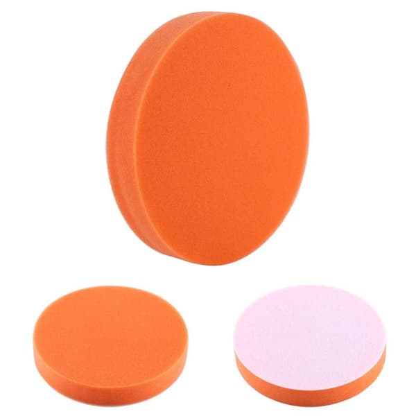 6 stk poleringspude bil poleringssvamp 2INCHFLAT TYPE FLAD TYPE 2inchFlat type
